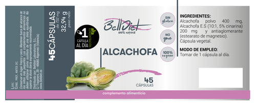 ALCACHOFA 45 CAPS VEGETALES Alta concentración
