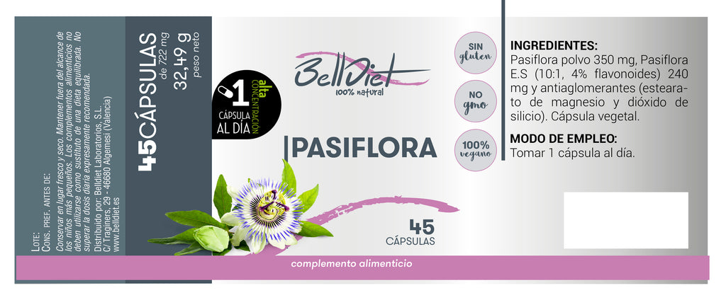 PASIFLORA 45 CAPS VEGETALES Alta concentración
