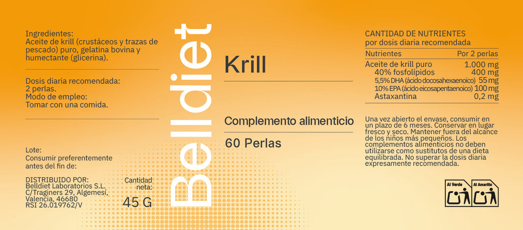 KRILL 60 PERLAS 500 MG