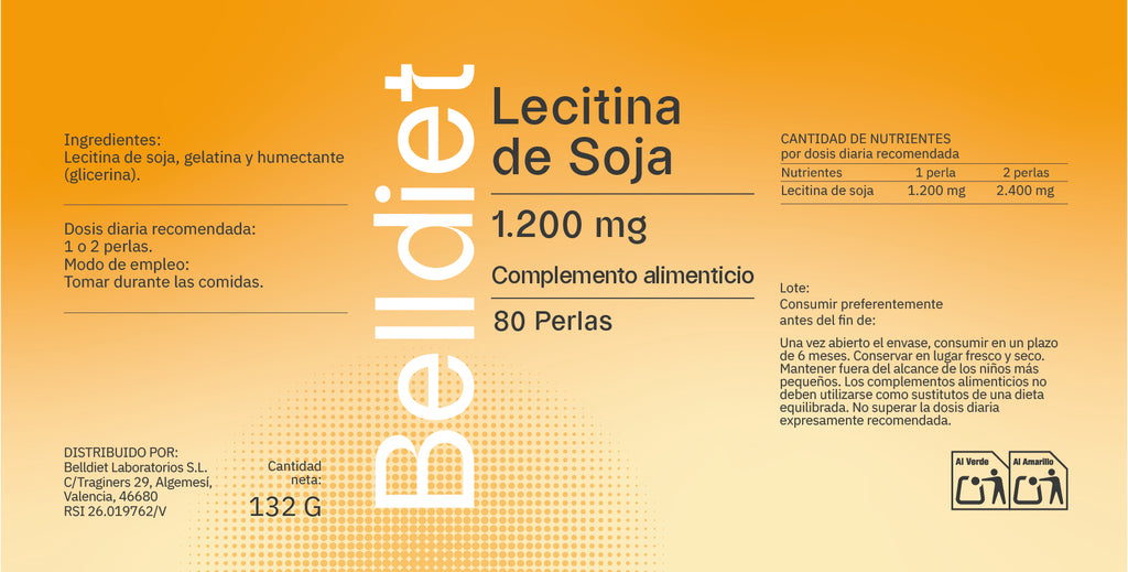 LECITINA DE SOJA 80 PERLAS 1200 MG