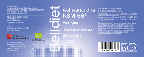 ASHWAGANDHA KSM-66   60 CAPS