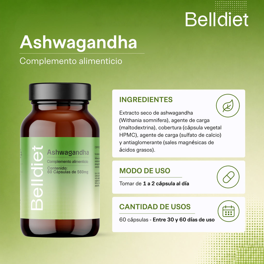 ASHWAGANDHA 300 MG 60 CAPS extracto seco 5% - 4