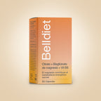 Caja de Belldiet Citrato + Bisglicinato de magnesio + Vitamina B6, 90 cápsulas