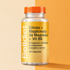 Citrato y Bisglicinato de Magnesio con Vitamina B6 de Belldiet, 90 cápsulas