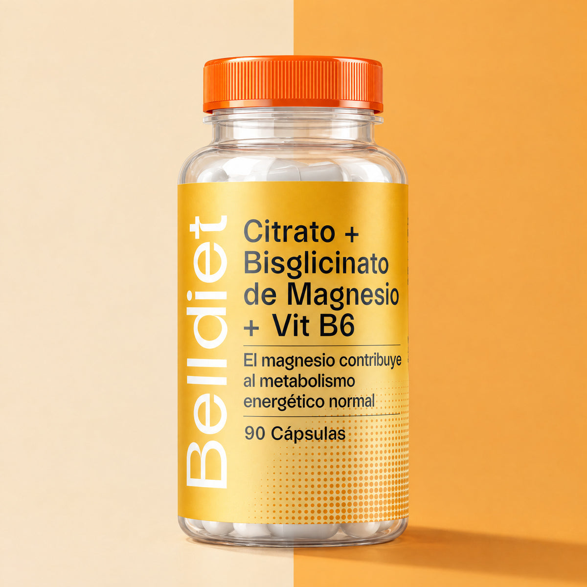 Citrato y Bisglicinato de Magnesio con Vitamina B6 de Belldiet, 90 cápsulas
