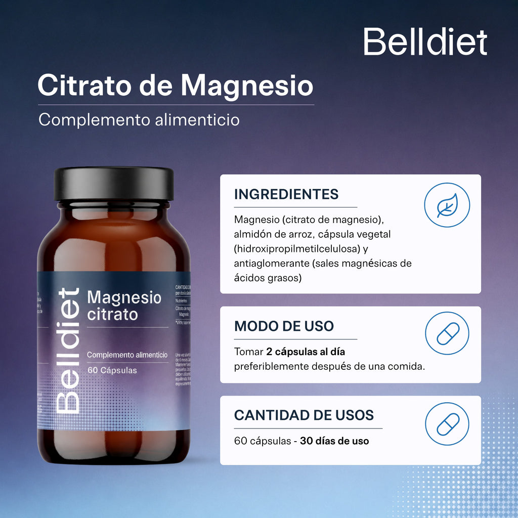 CITRATO MAGNESIO 60 CAPS VEGETALES - 4