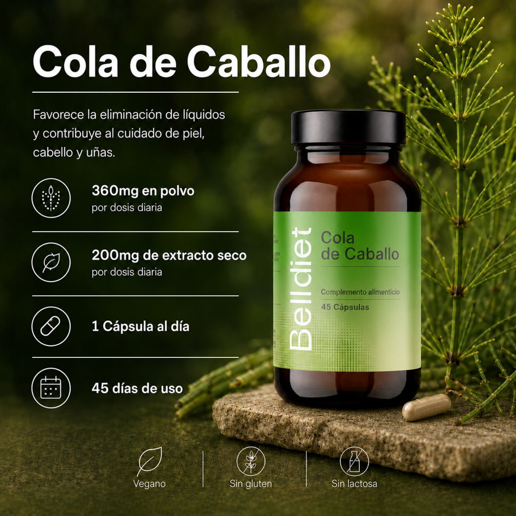 COLA DE CABALLO 45 CAPS VEGETALES Alta concentración - 2