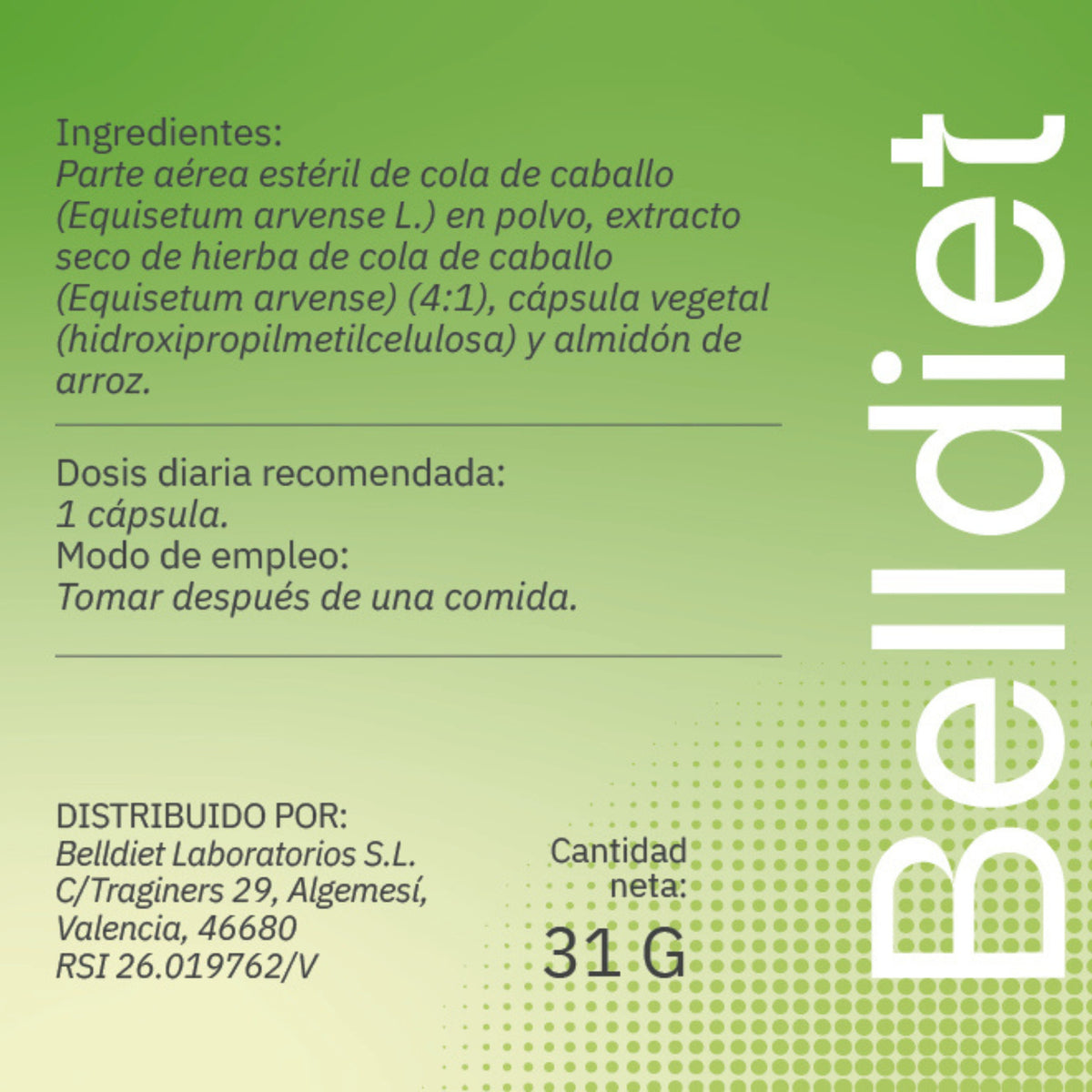 COLA DE CABALLO 45 CAPS VEGETALES Alta concentración - 7