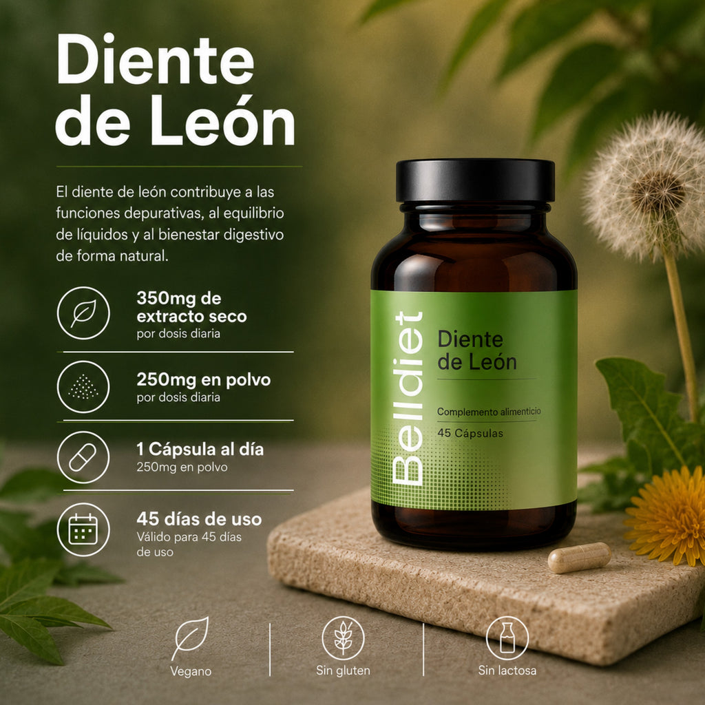 DIENTE DE LEON 45 CAPS VEGETALES Alta concentración - 2
