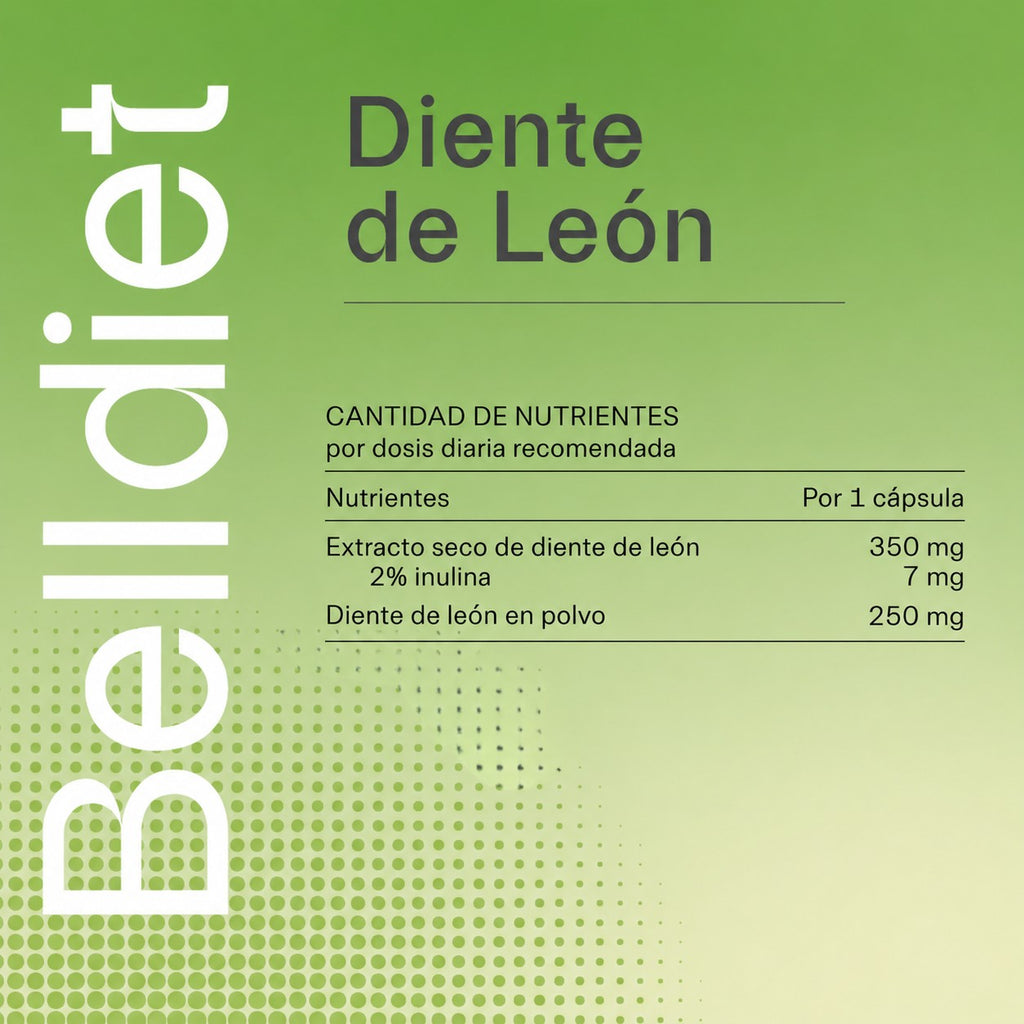 DIENTE DE LEON 45 CAPS VEGETALES Alta concentración - 6