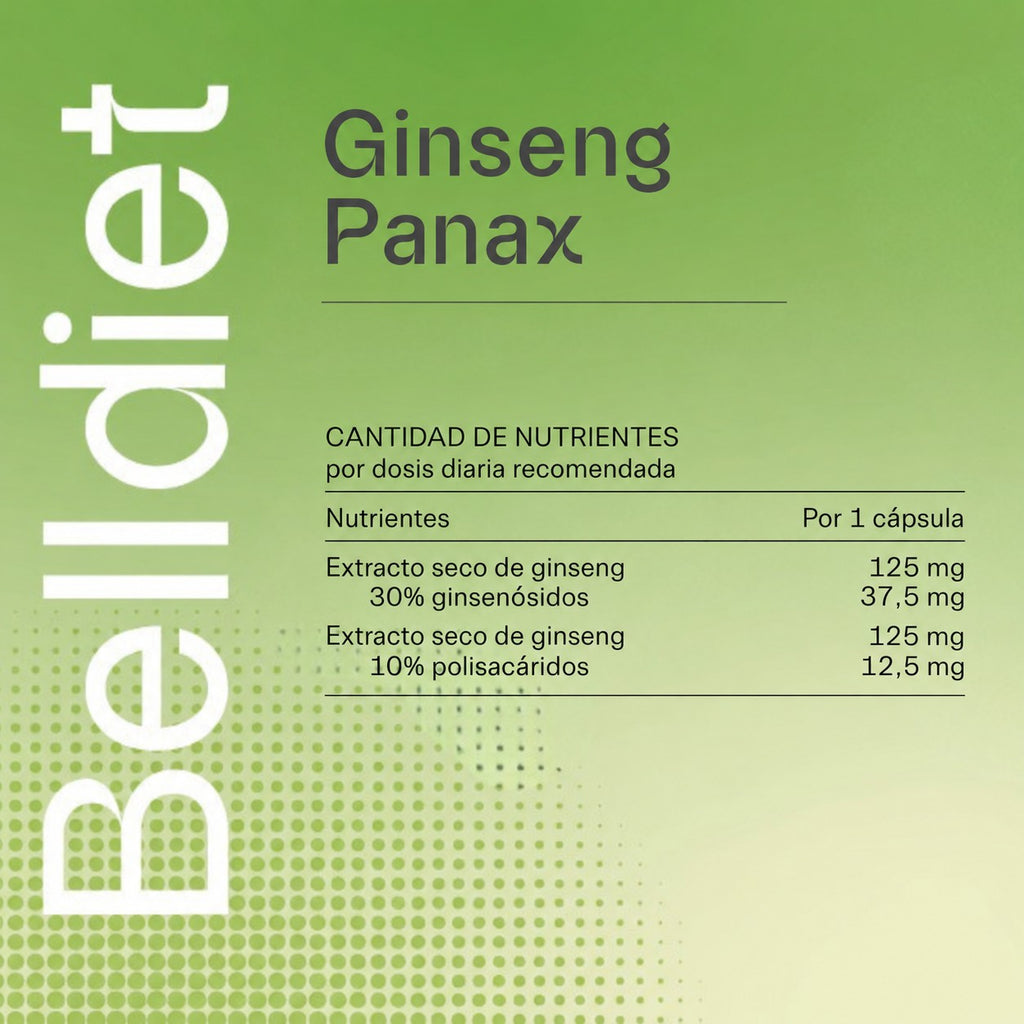 GINSENG PANAX 45 CAPS VEGETALES Alta concentración - 6