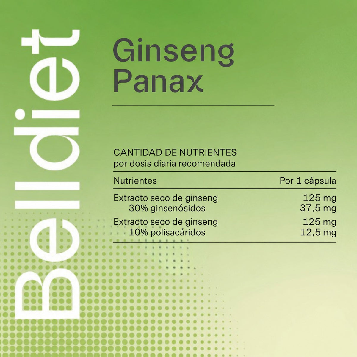 GINSENG PANAX 45 CAPS VEGETALES Alta concentración - 6