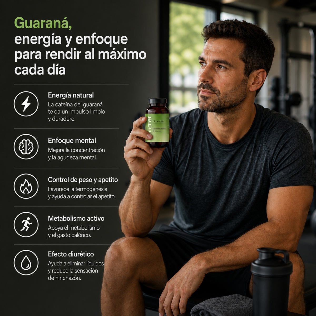 GUARANA 45 CAPS VEGETALES Alta concentración - 3