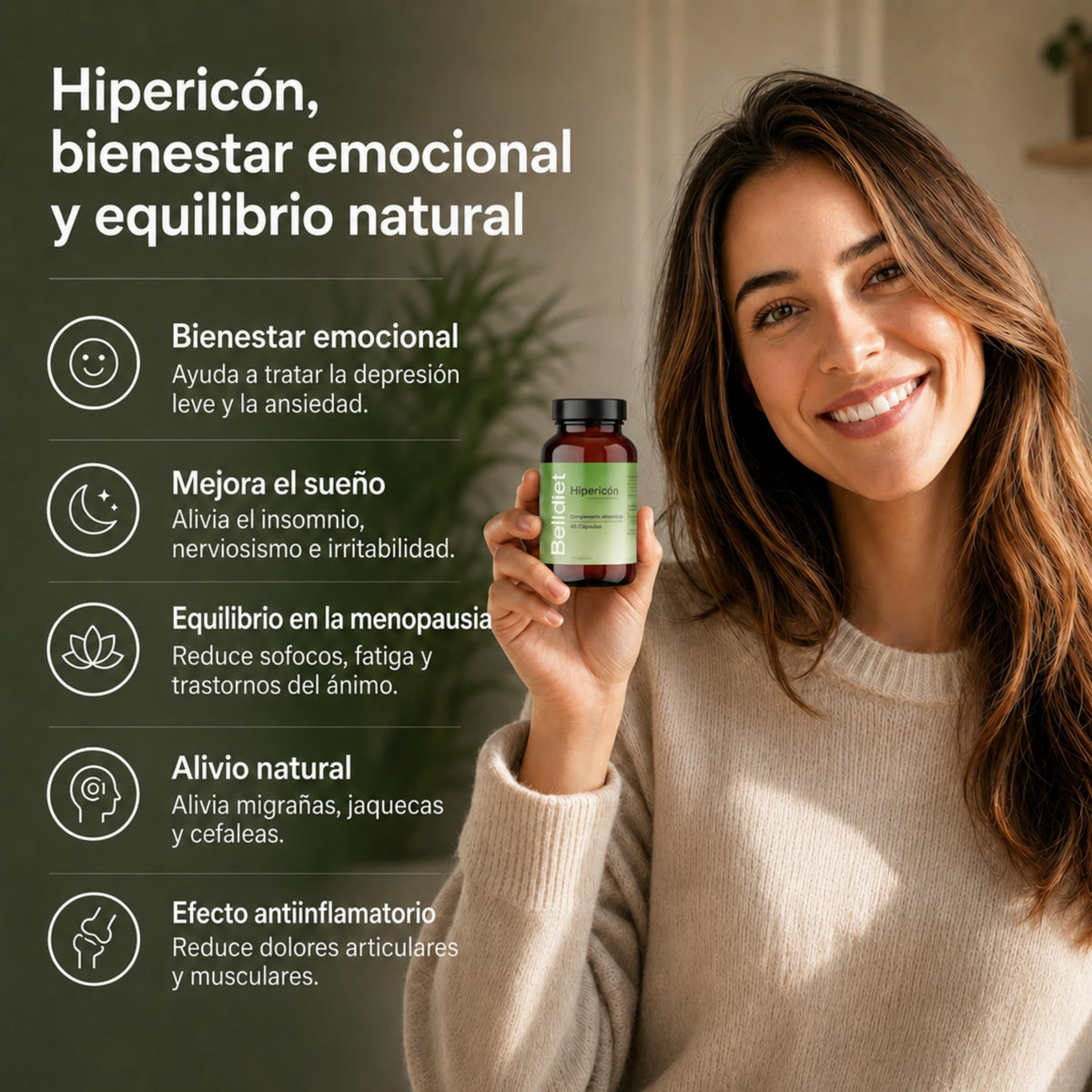 HIPERICO 45 CAPS VEGETALES Alta concentración - 3