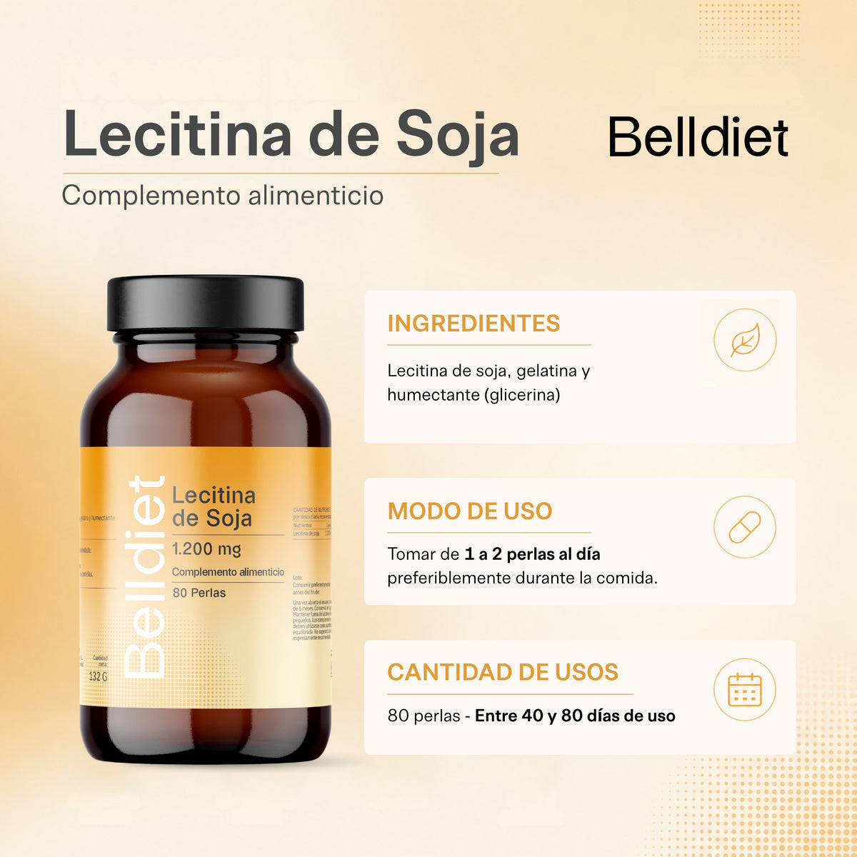 LECITINA DE SOJA 80 PERLAS 1200 MG - 4