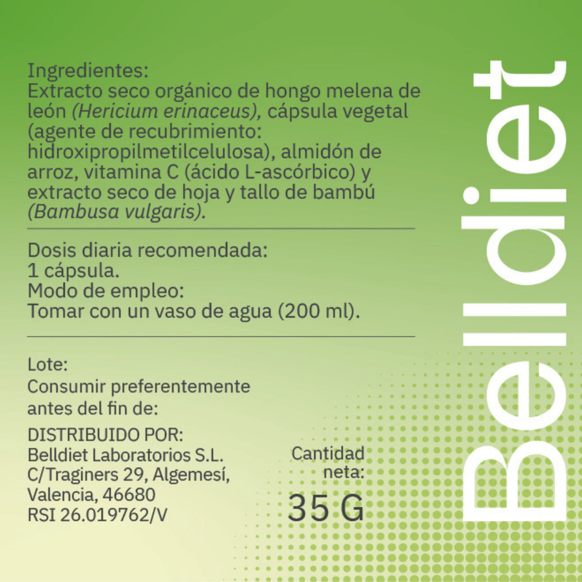 MELENA DE LEON 45 CAPS VEGETALES - 7
