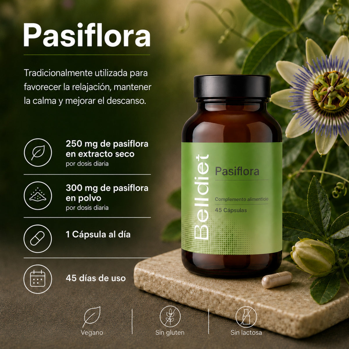 PASIFLORA 45 CAPS VEGETALES Alta concentración - 2