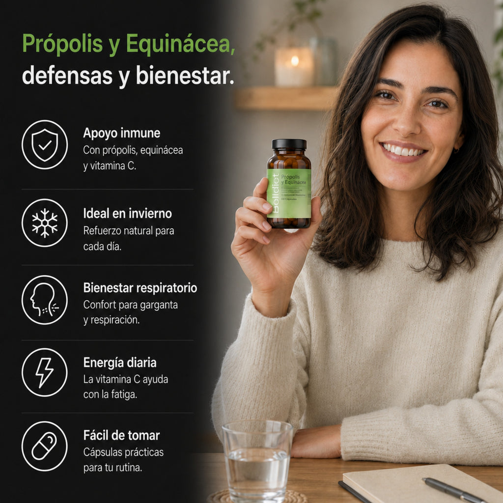 PROPOLIS + ECHINACEA 45 CAPS VEGETA Alta concentración - 3