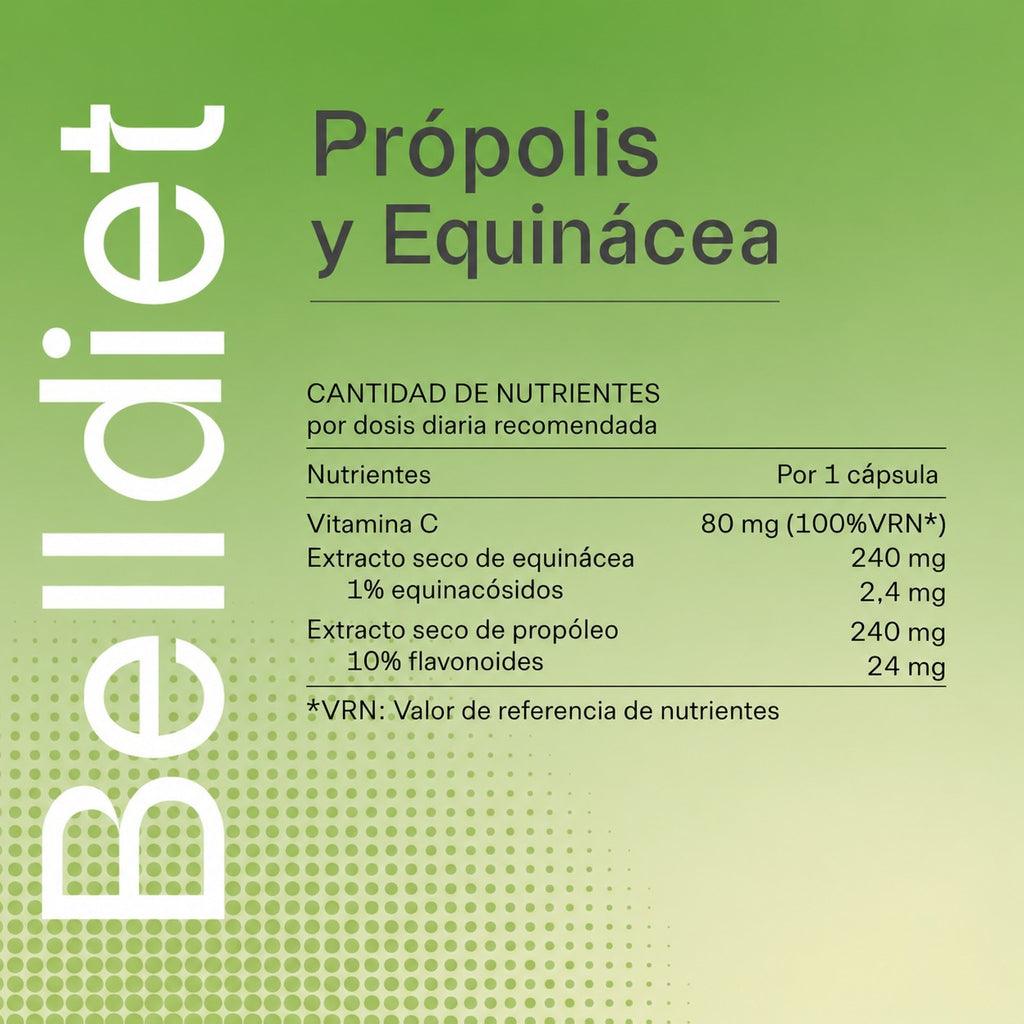PROPOLIS + ECHINACEA 45 CAPS VEGETA Alta concentración - 6