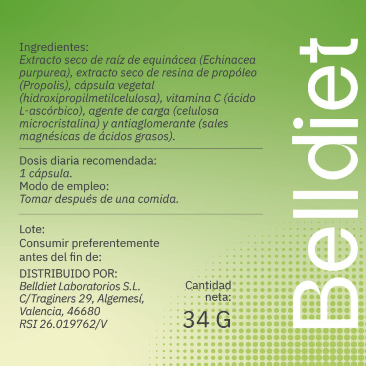 PROPOLIS + ECHINACEA 45 CAPS VEGETA Alta concentración - 7
