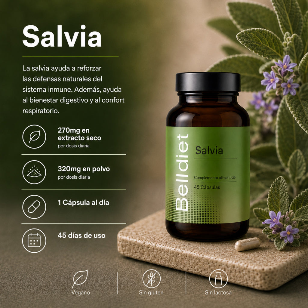 SALVIA 45 CAPS VEGETALES Alta concentración - 2