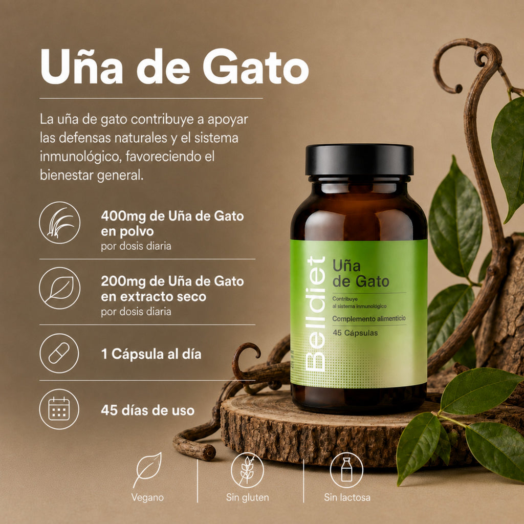 UÑA DE GATO 45 CAPS VEGETALES Alta concentración - 2