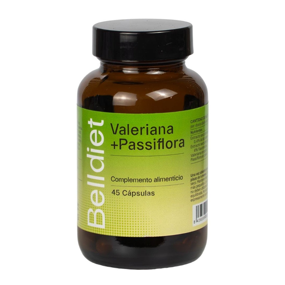 VALERIANA Y PASIFLORA 45 CAPS VEGET Alta concentración
