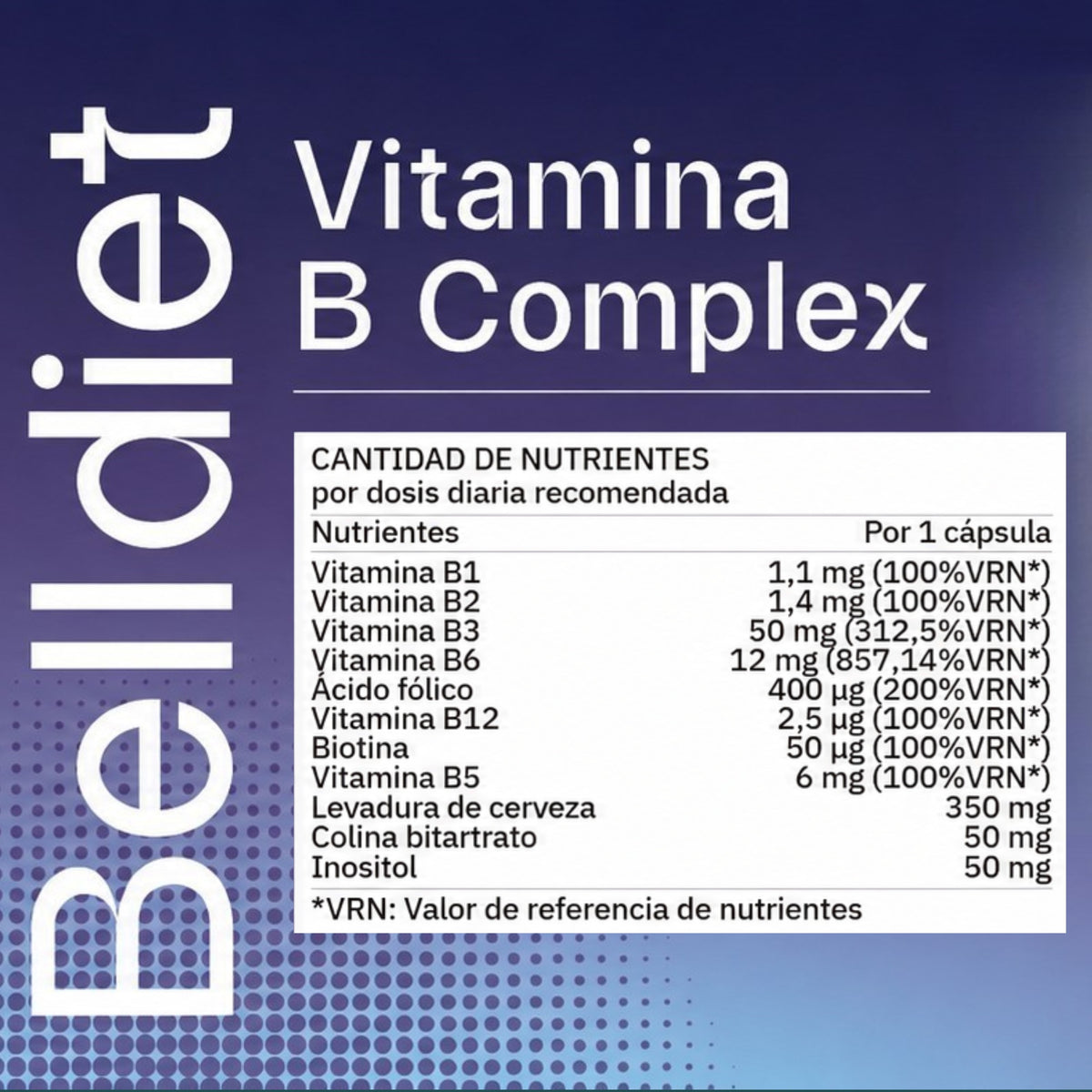 VITAMINA B COMPLEX 60 CAPS VEGETALE - 6