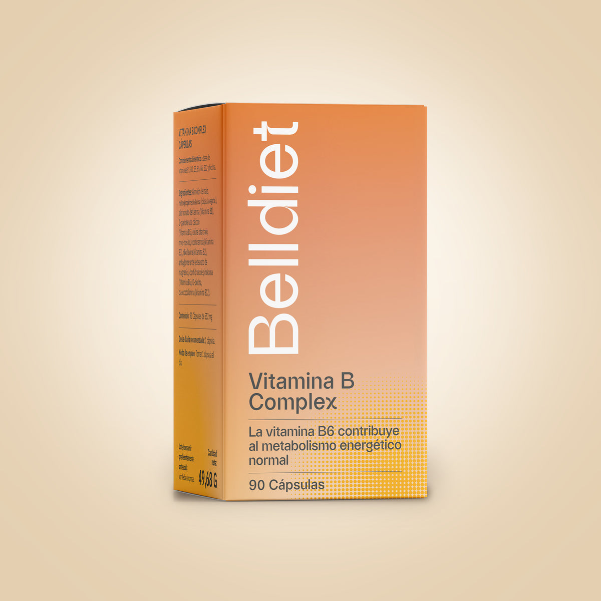 Caja de Belldiet Vitamina B Complex, 90 cápsulas