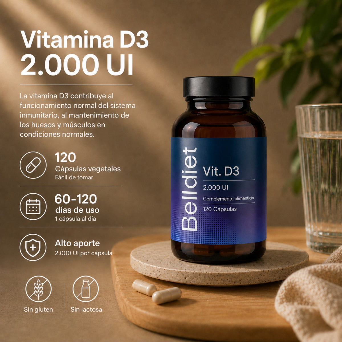 VITAMINA D3 120 CAPS VEGETALES - 2