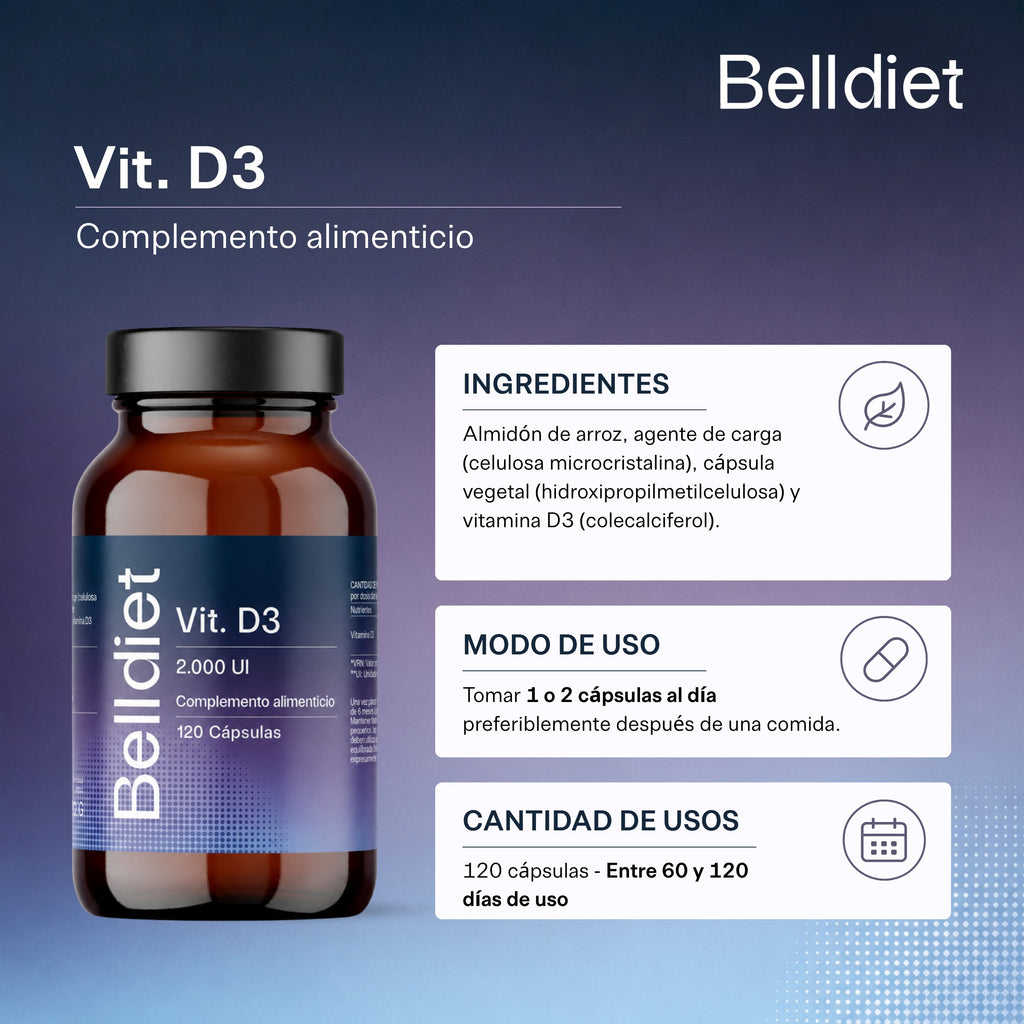 VITAMINA D3 120 CAPS VEGETALES - 4